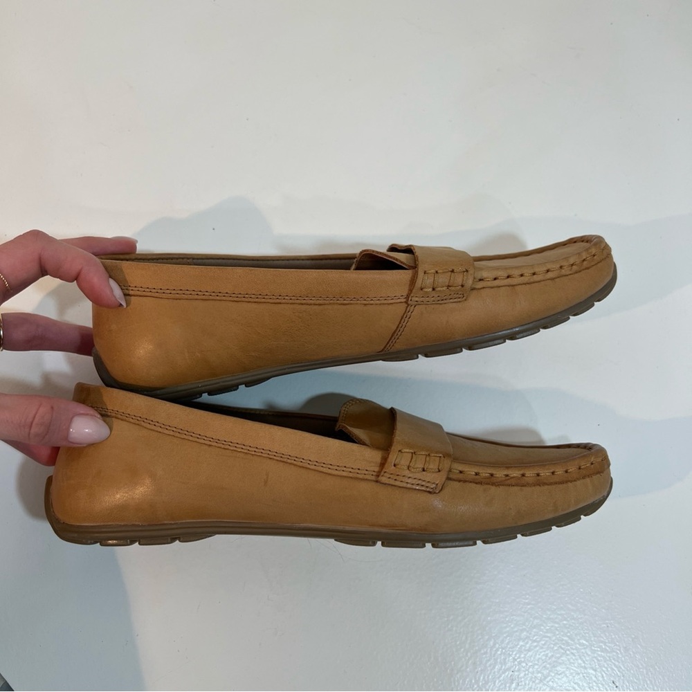Joie Camel Leather Slip-On Shoes - Picture 4 of 9